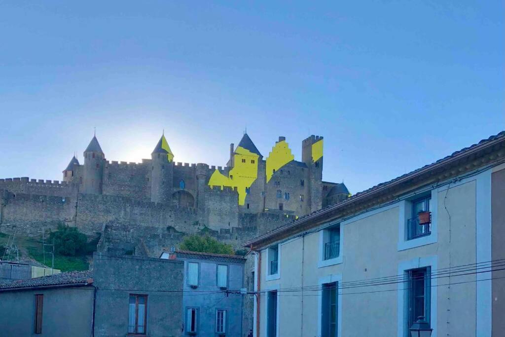 Le Templier Vue Cite Pied Cite Medievale Neuf การ์กาซอน ภายนอก รูปภาพ