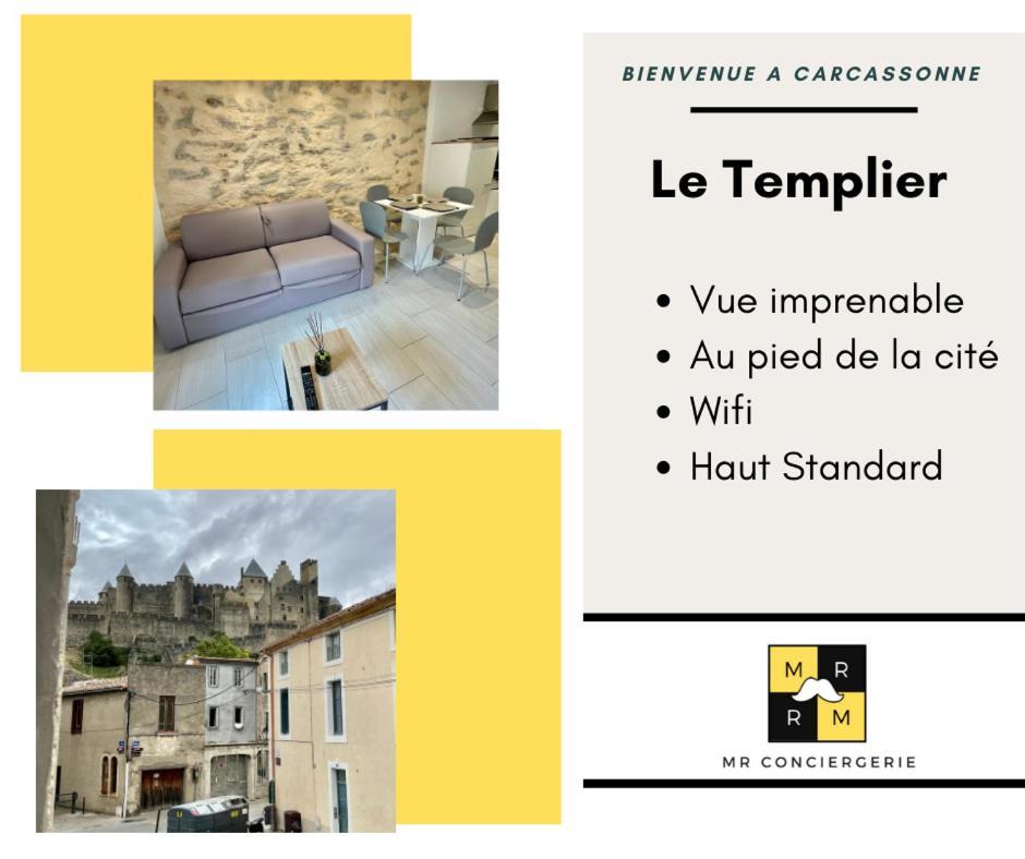 Le Templier Vue Cite Pied Cite Medievale Neuf การ์กาซอน ภายนอก รูปภาพ